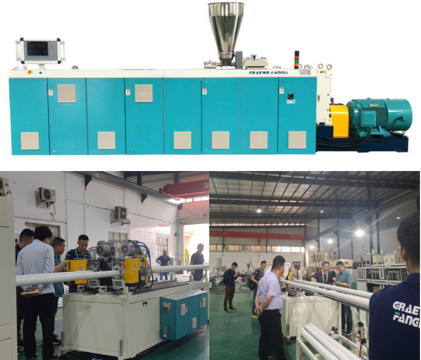 G Series PVC ສອງສະແຕນຄວາມໄວສູງ & ປະສິດທິພາບສູງທໍ່ Extrusion Line (PVC-U 75G-2)