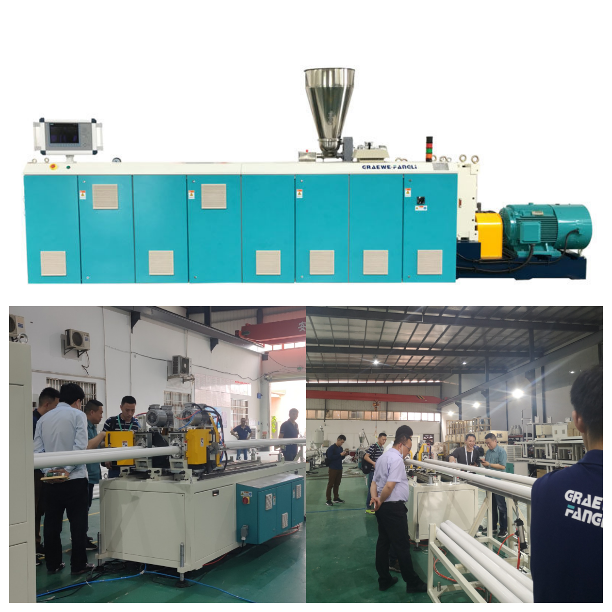 Extruder ສໍາລັບ PVC-U ທໍ່ Extrusion Line