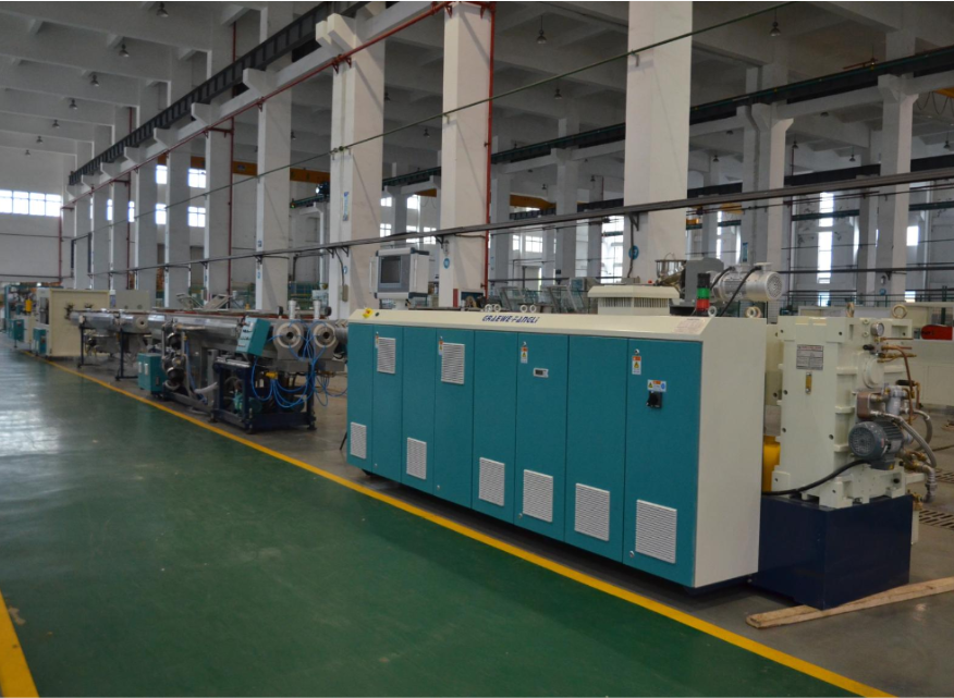 G Series PVC ສອງສະແຕນຄວາມໄວສູງ & ປະສິດທິພາບສູງທໍ່ Extrusion Line (PVC-U 75G-2)